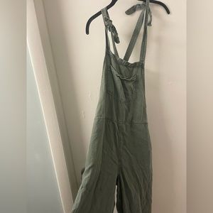 medium american eagle  green overalls